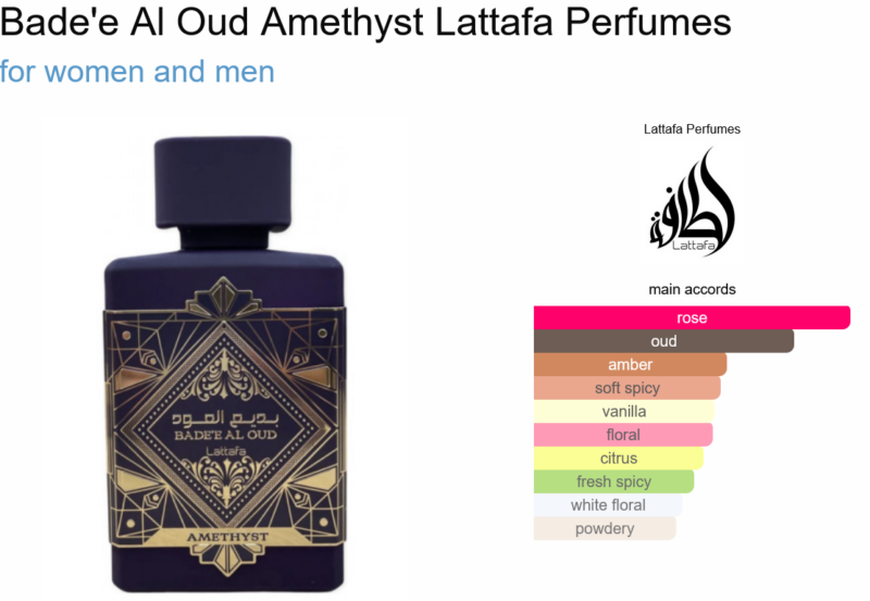 Bade'e Al Oud Amethyst Lattafa